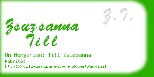 zsuzsanna till business card